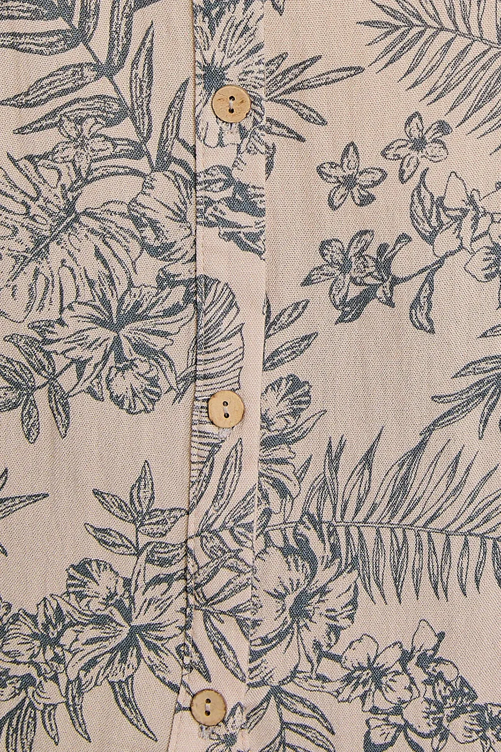 Curvy Taupe Floral Peasant Top