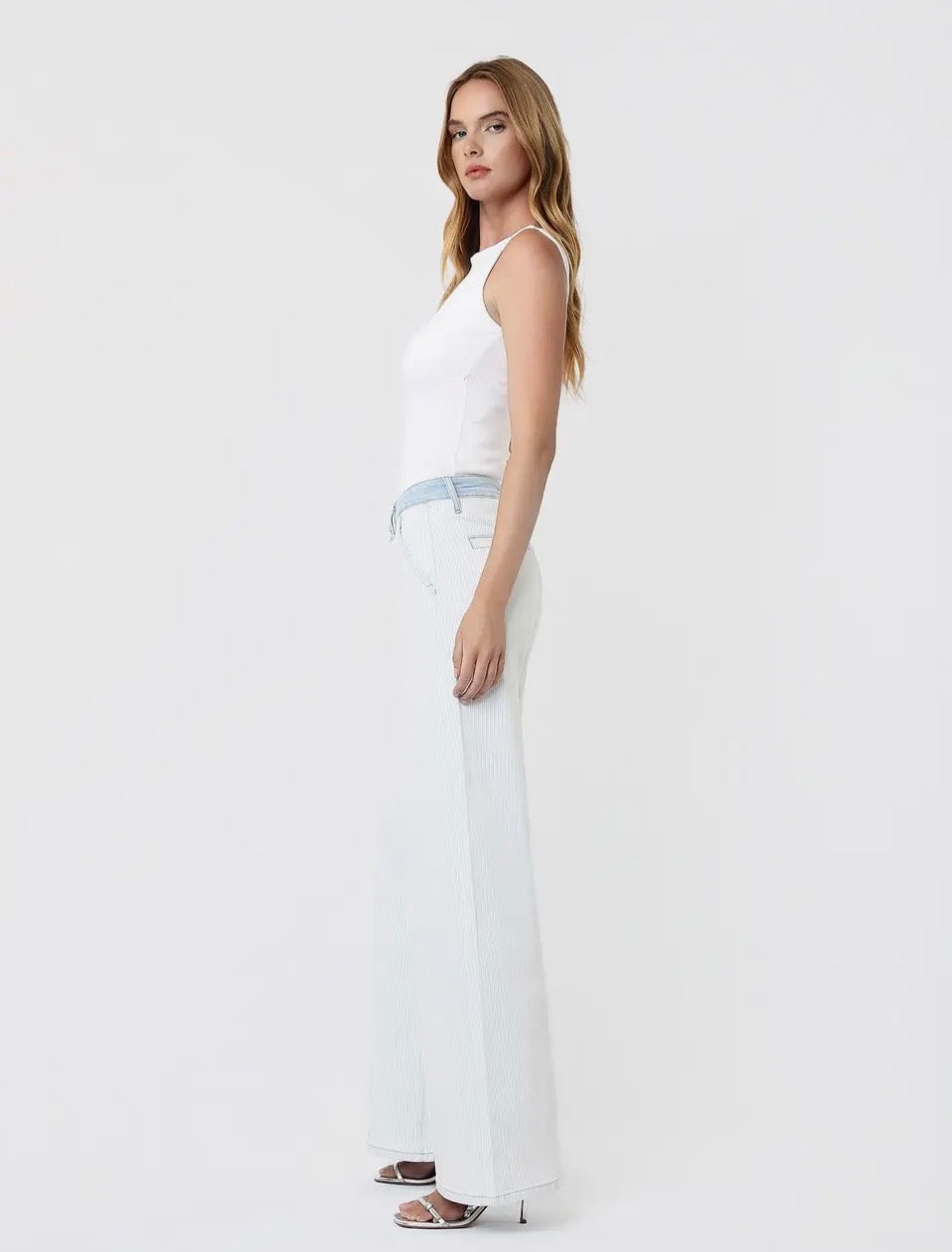 Castle Rock Constrast Stripe Wide Leg High Waist