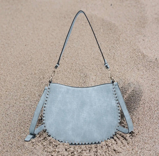 Raquel Whipstitch Crossbody/Saddle Bag