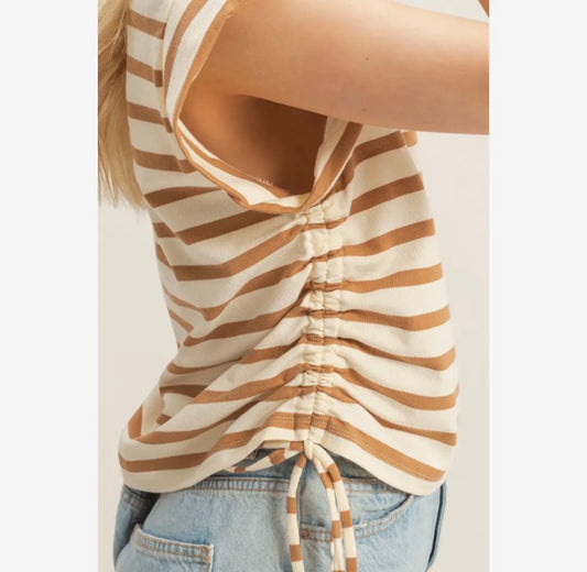 Clay Stripe Side Tie