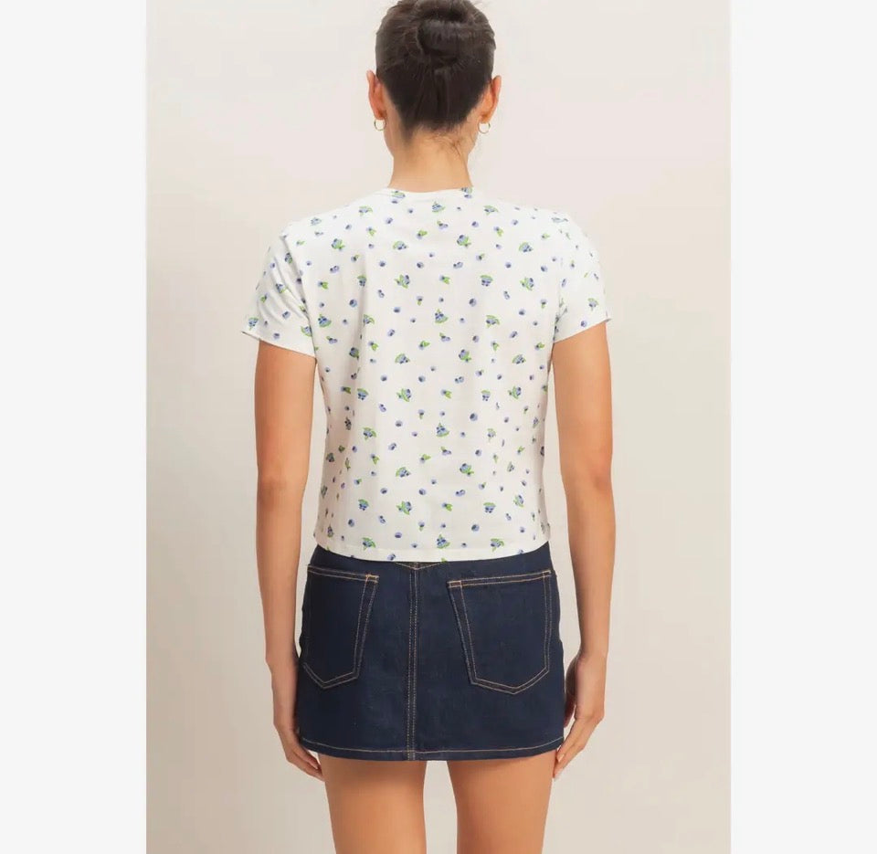 Blueberry Crew Tee