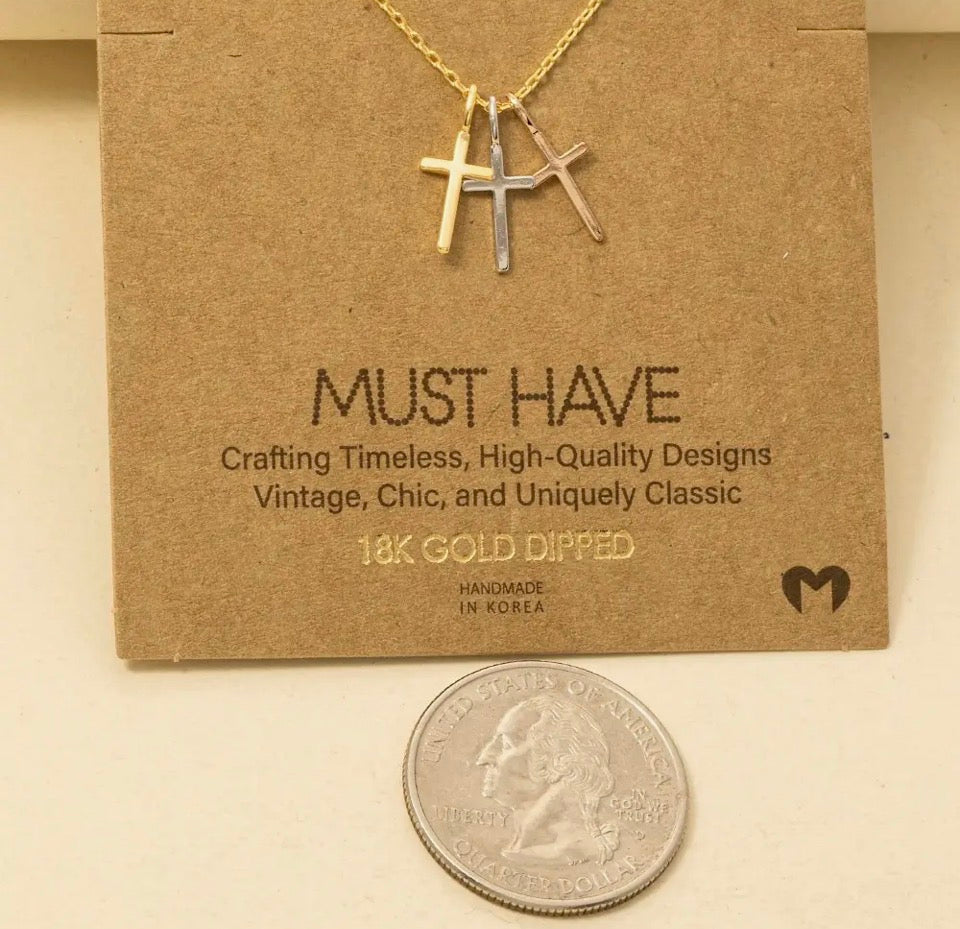 Triple Cross Pendant