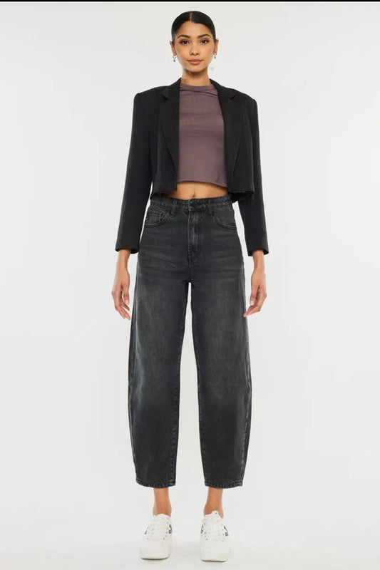 KC Dark Grey High Rise Balloon Jean