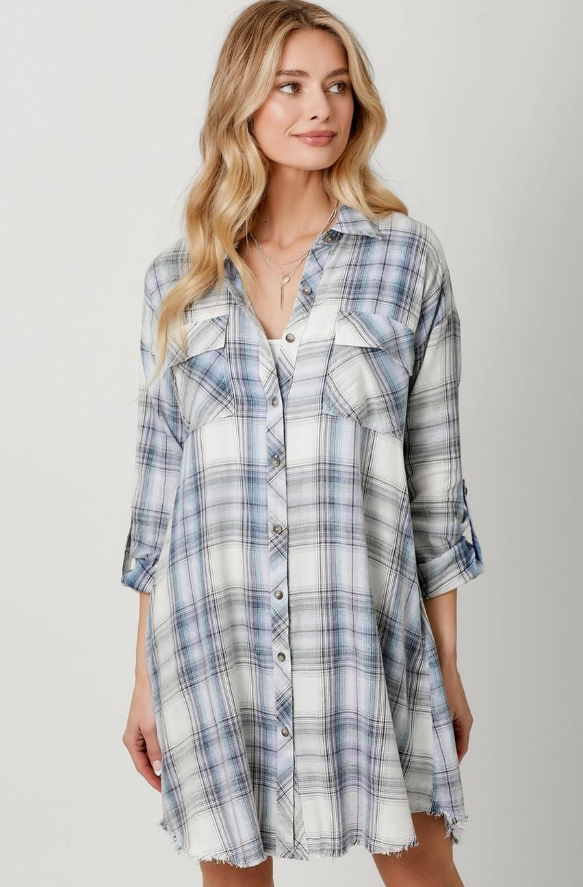 Plaid Shirt Dress