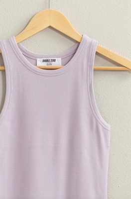Ribbed Round Neck Tank