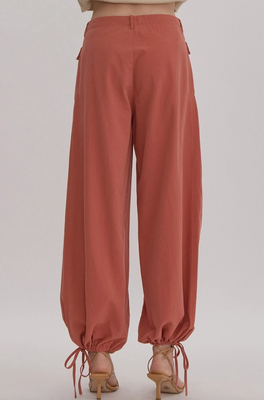 Mid-Rise Rust Pants