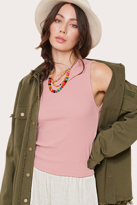 Stretchy Ribbed Tank