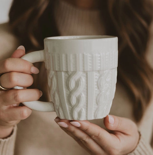 Cream Sweater Mug