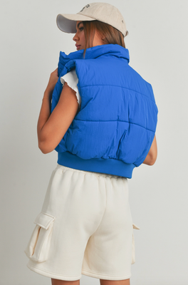 Crop Puffer Vest