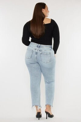 Curvy High Rise Slim Straight