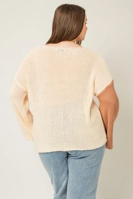 Curvy Colorblock Sweater