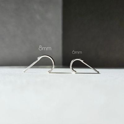 Silver Huggies 8MM