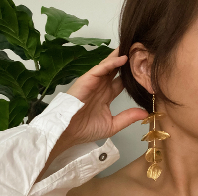 Artful Filigree Flower Drop Earring