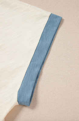 Curvy Colorblock Pocket Tee