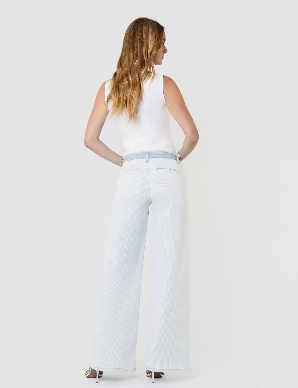 Castle Rock Constrast Stripe Wide Leg High Waist