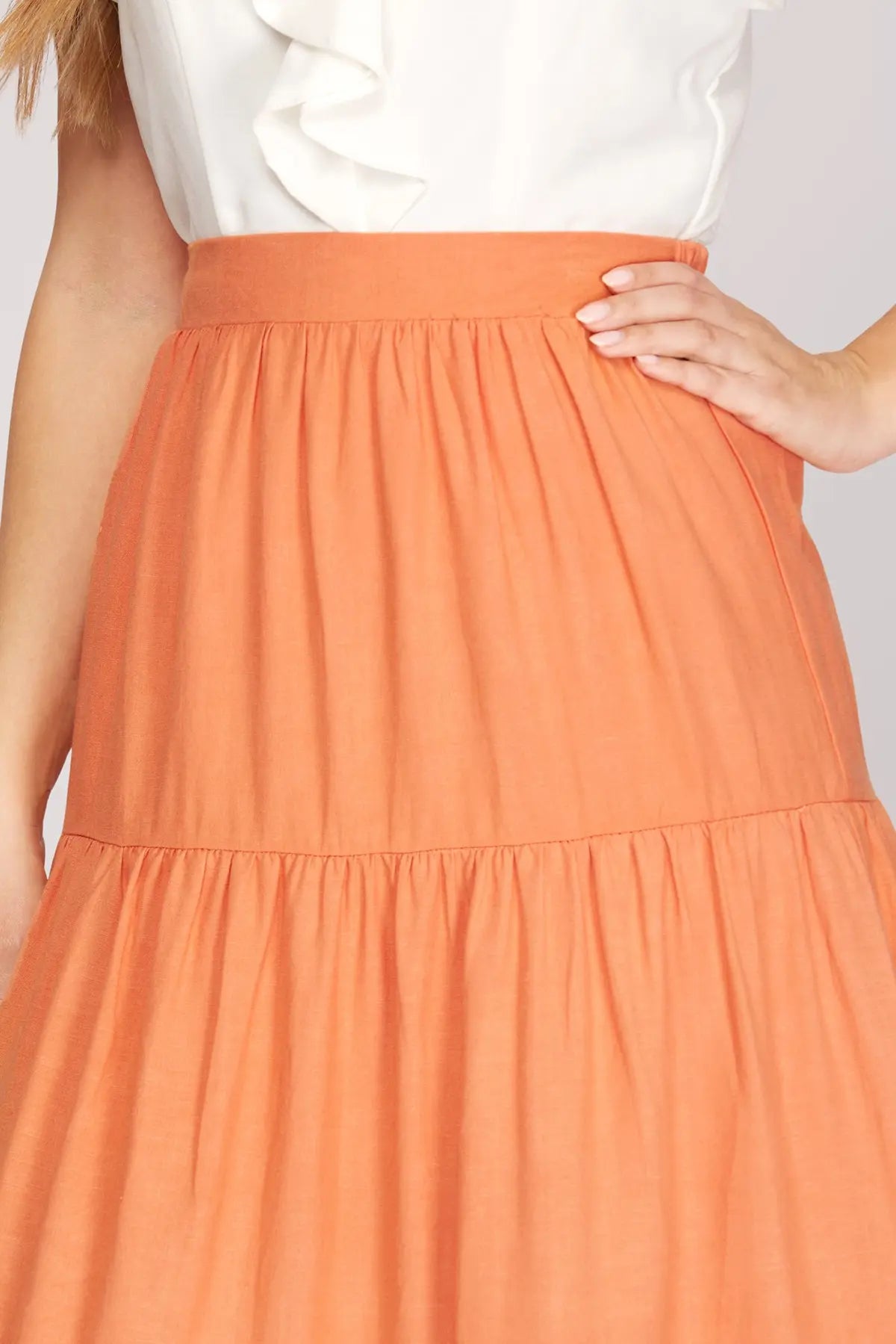 Tangerine Maxi Skirt