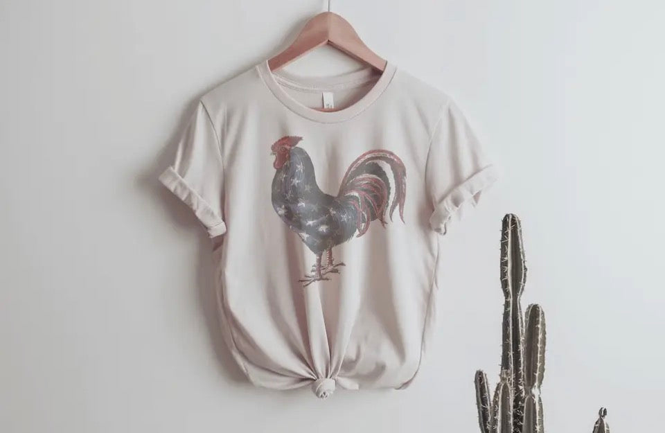 Rooster Flag Tshirt