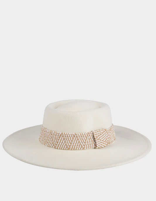 Stevie Ivory Wide Brim Hat
