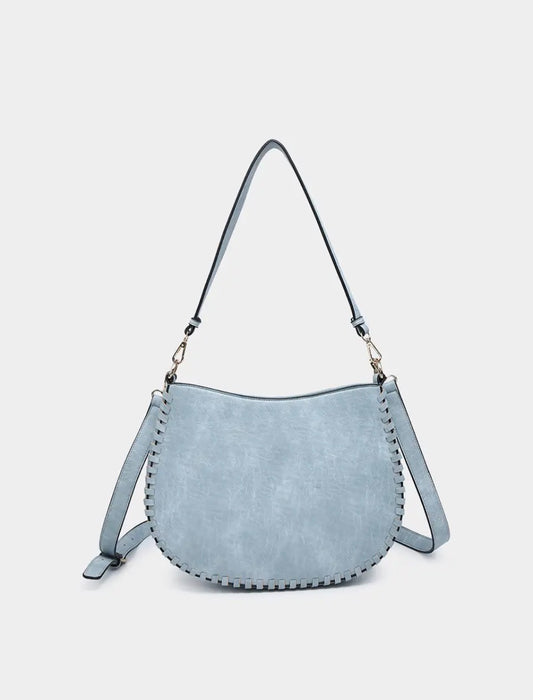 Raquel Whipstitch Crossbody/Saddle Bag