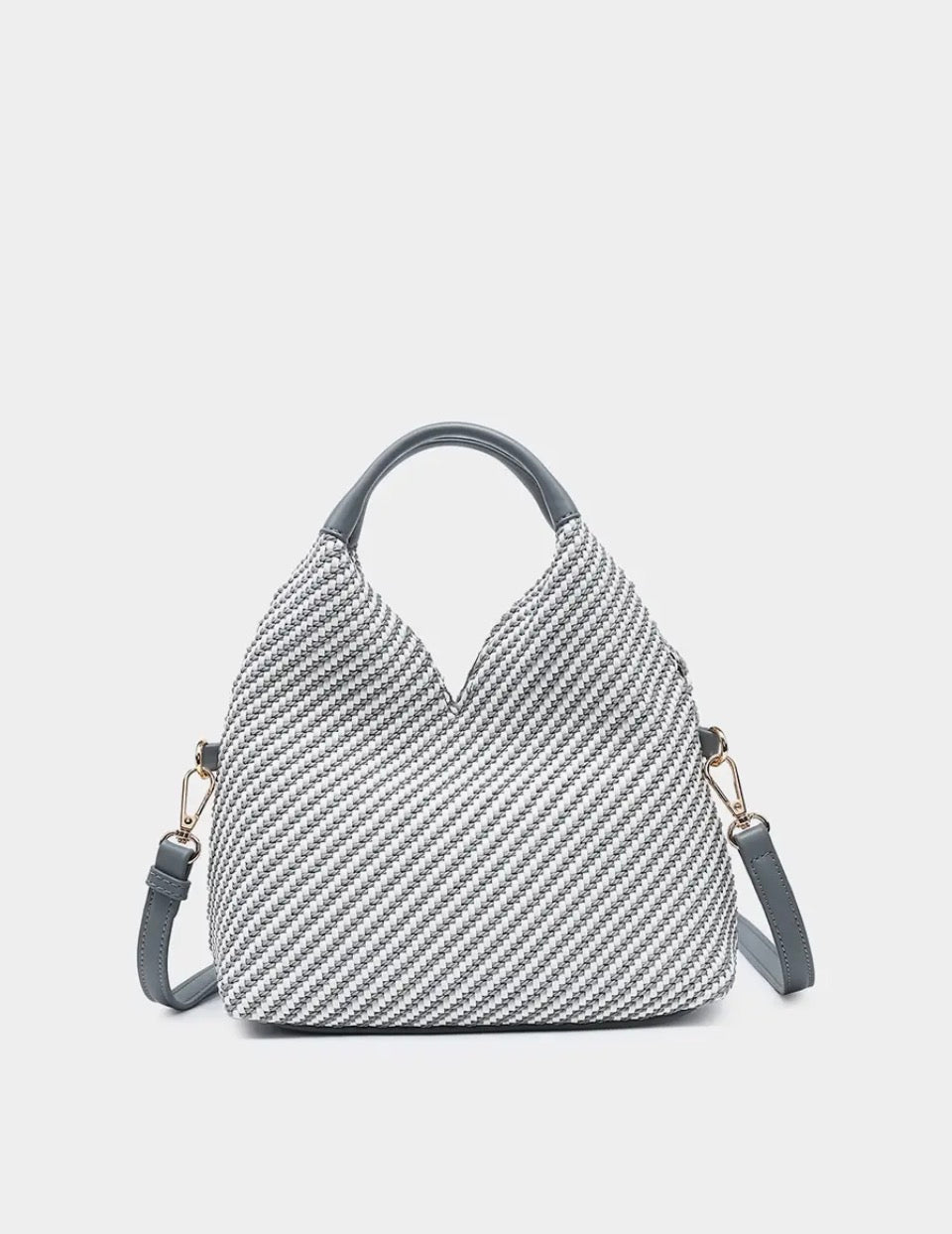 Cecily Striped Woven Bag