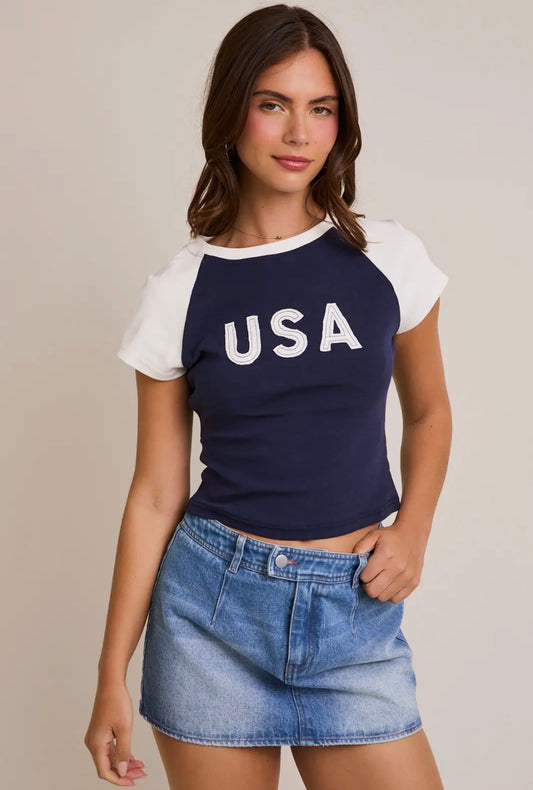 USA Navy Cap Sleeve