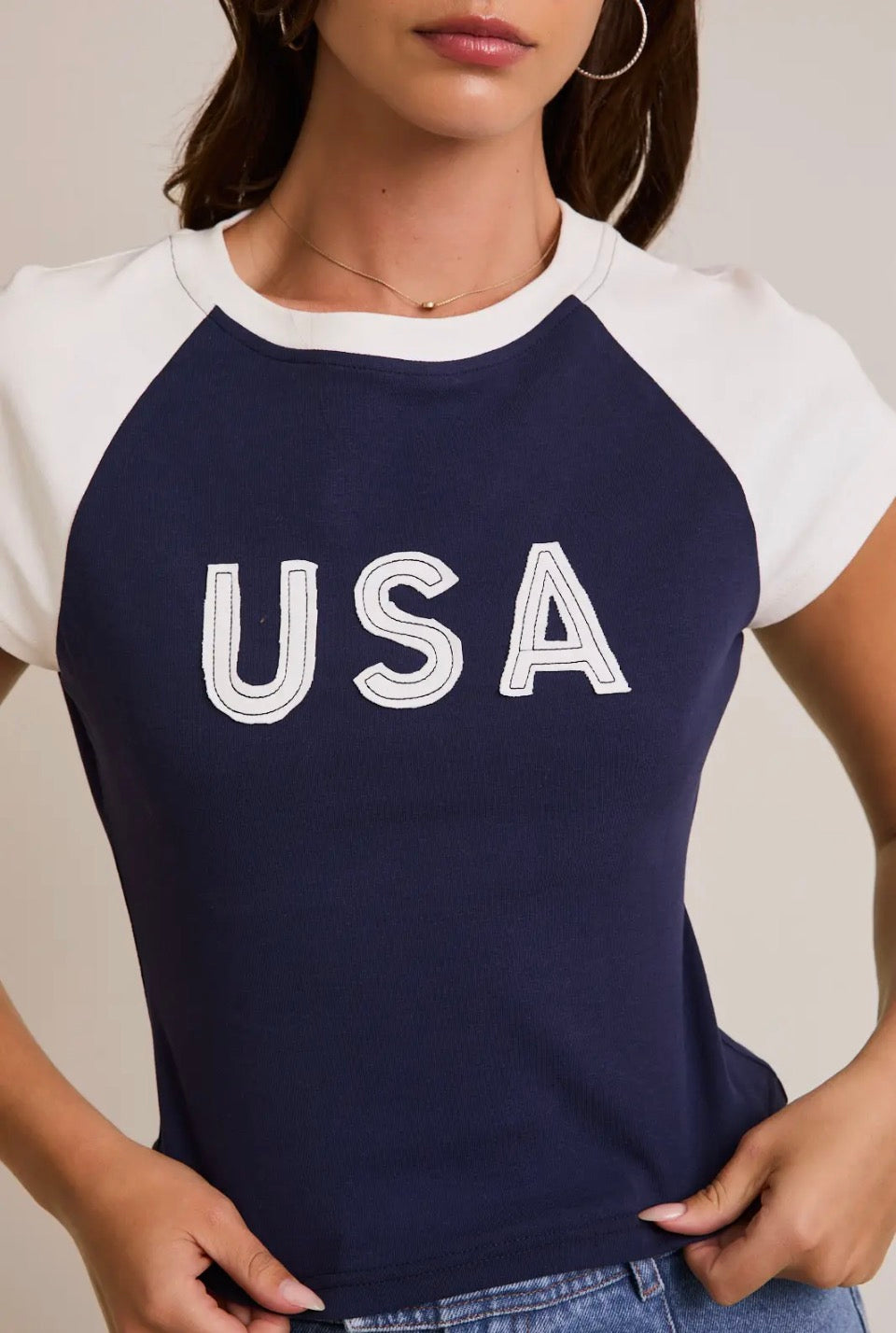 USA Navy Cap Sleeve