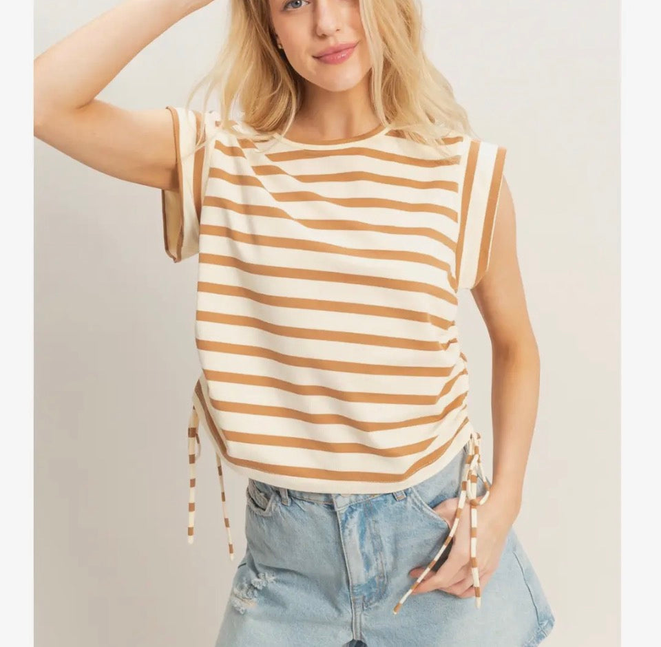 Clay Stripe Side Tie