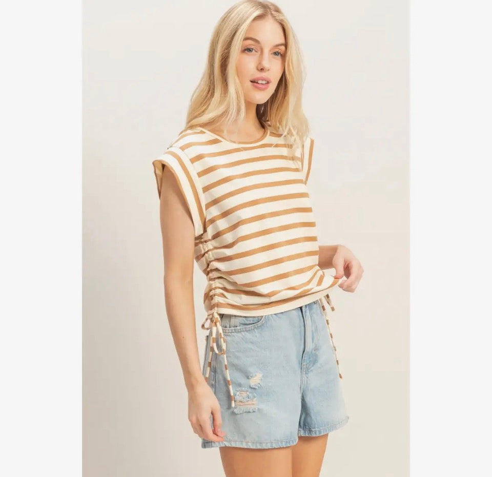 Clay Stripe Side Tie