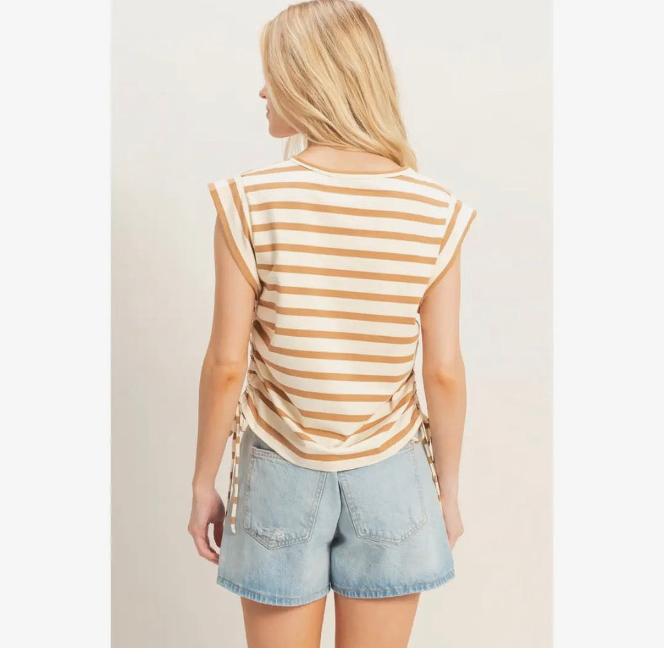 Clay Stripe Side Tie