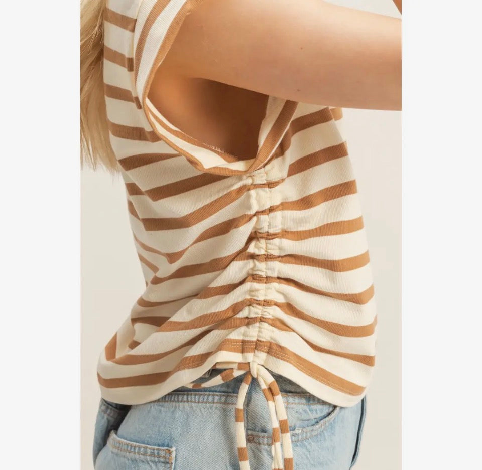 Clay Stripe Side Tie