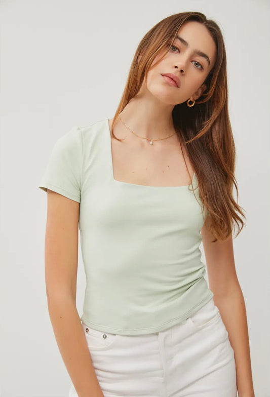 Sprout Square Neck Top