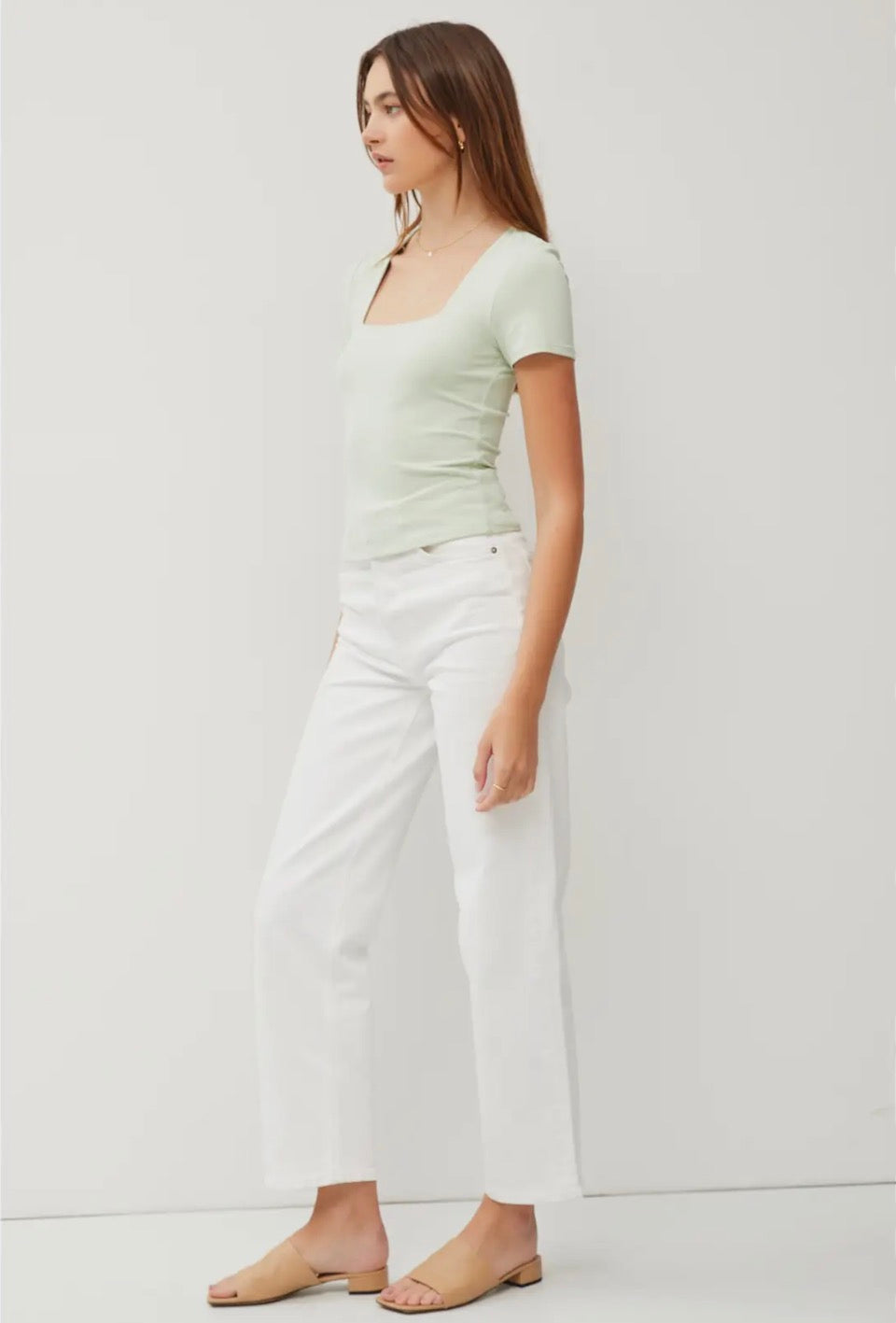 Sprout Square Neck Top