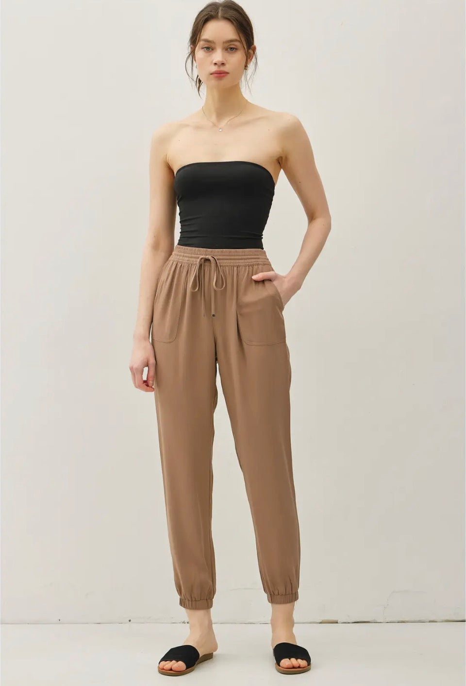 Dark Taupe Joggers