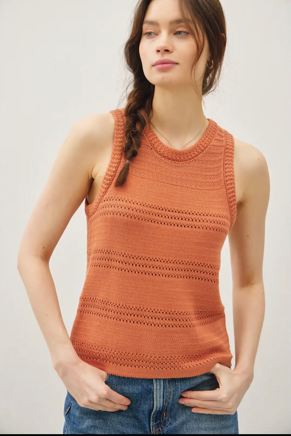 Terracotta Knit Tank
