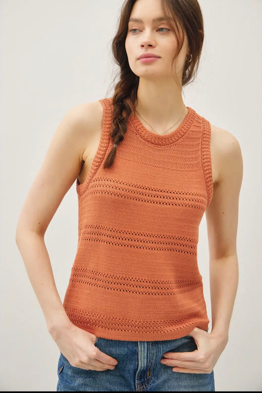 Terracotta Knit Tank