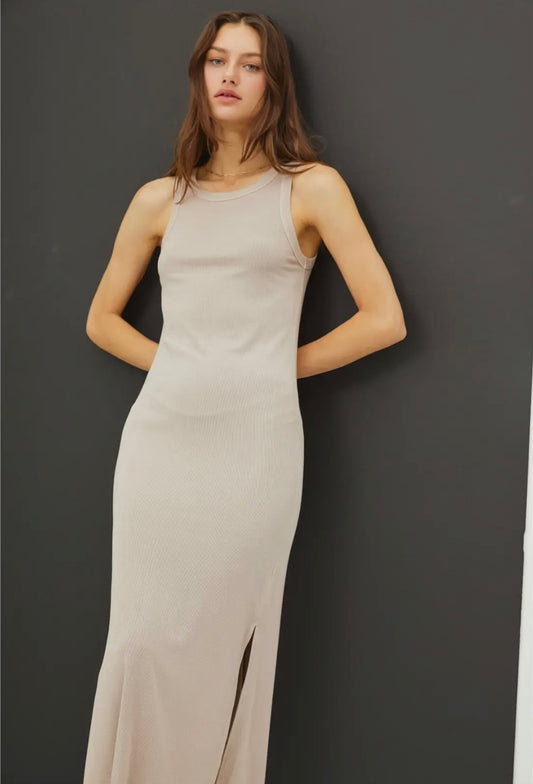 Greige Tank Dress