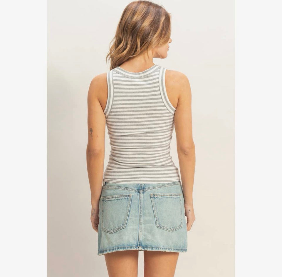 Heather Stripe Tank
