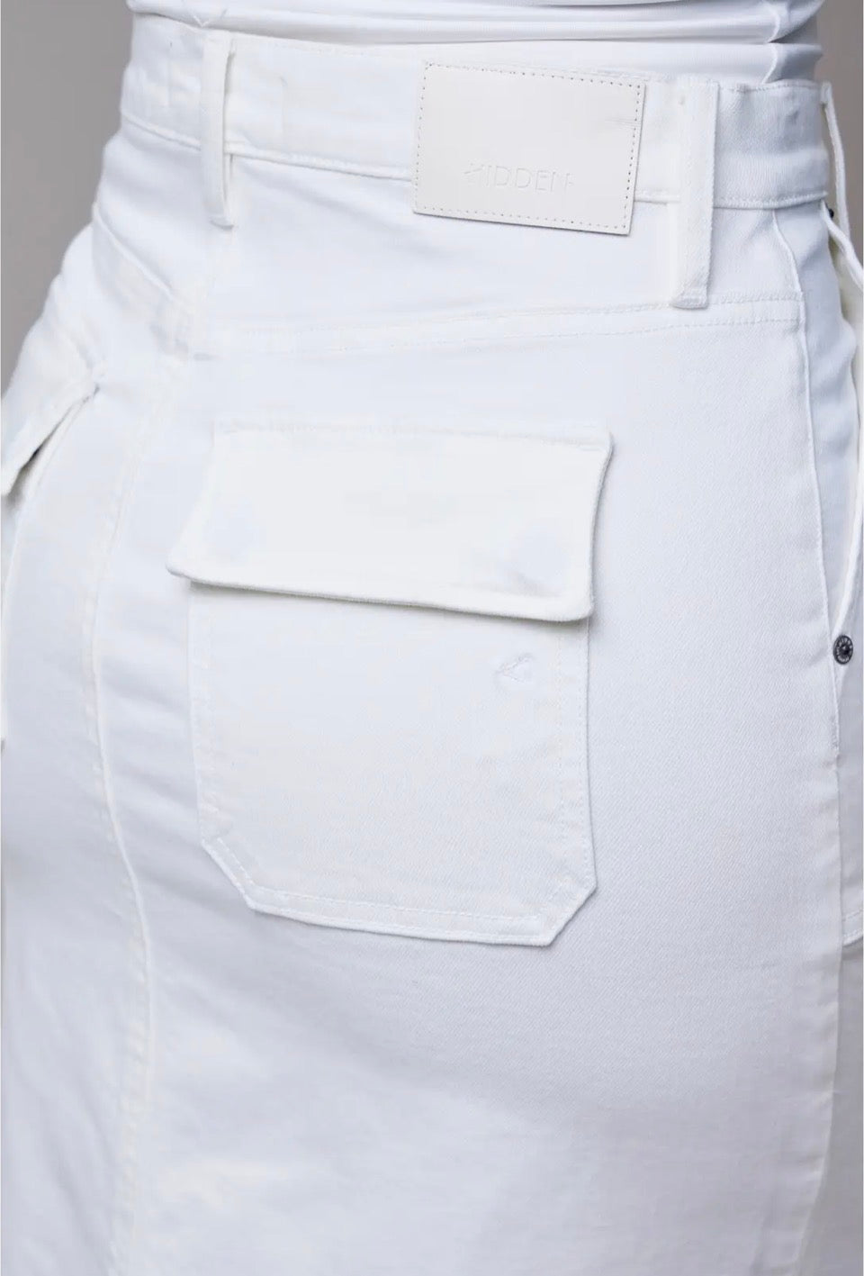 Pearl Midi Denim Skirt