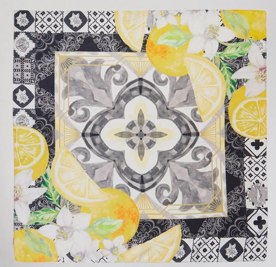 Flowers & Lemons Scarf