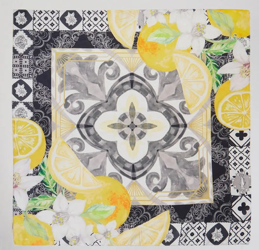 Flowers & Lemons Scarf