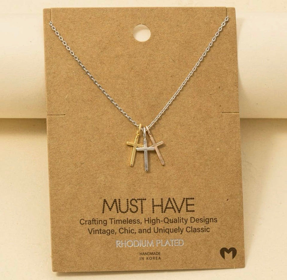 Triple Cross Pendant