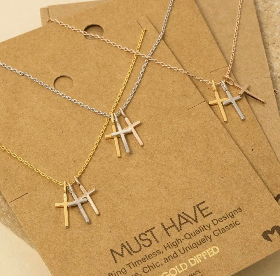 Triple Cross Pendant