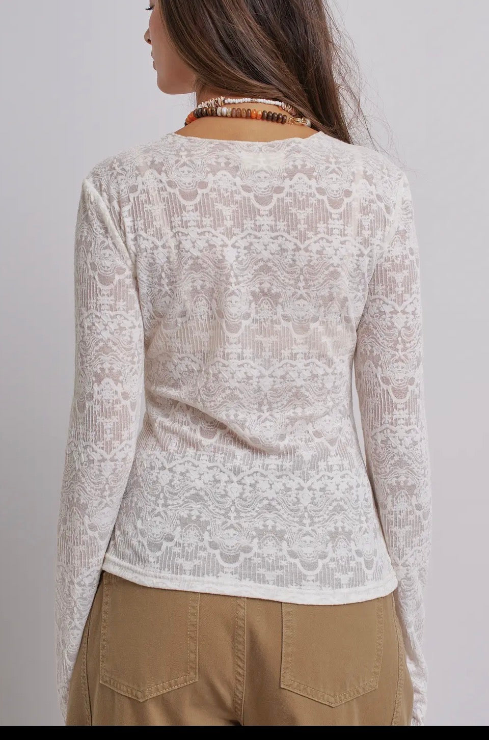Ivory Lace Top