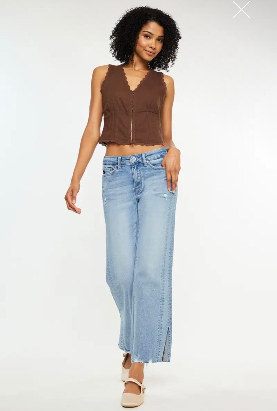 KC MID RISE STRAIGHT MED WASH