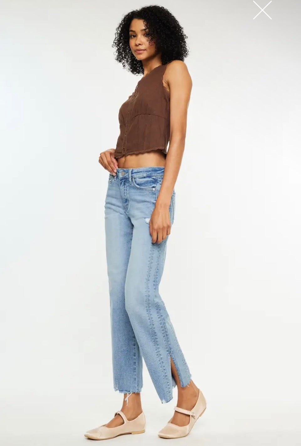 KC MID RISE STRAIGHT MED WASH