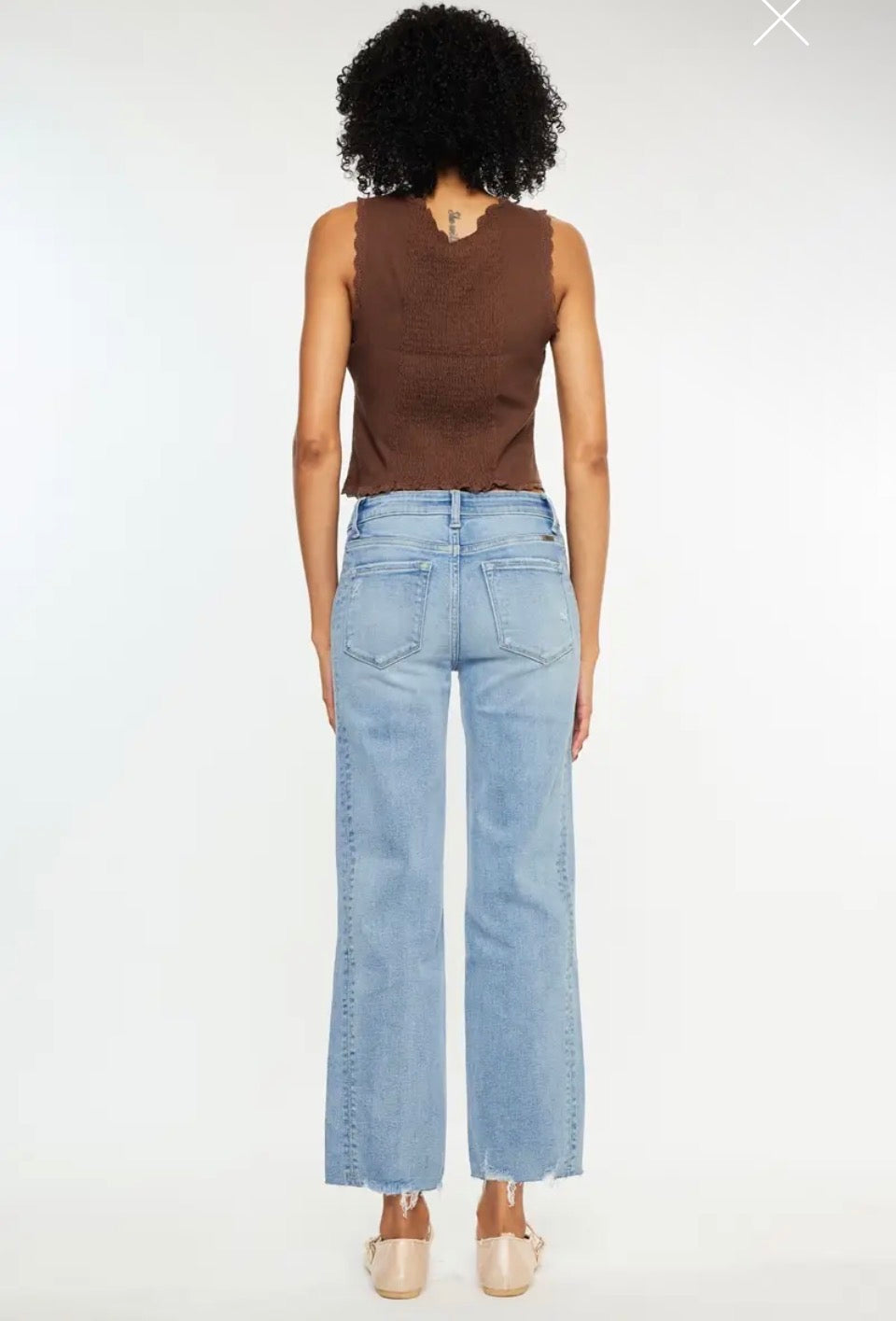 KC MID RISE STRAIGHT MED WASH