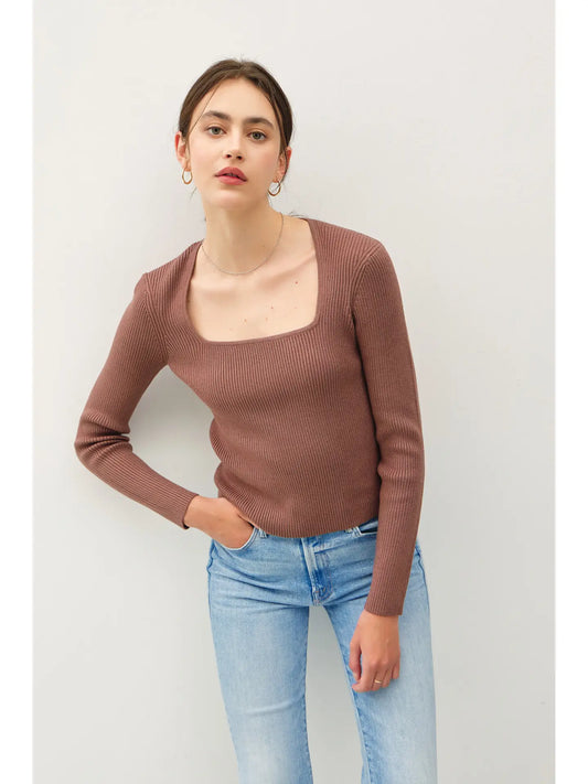 Cocoa Ribbed Knit
