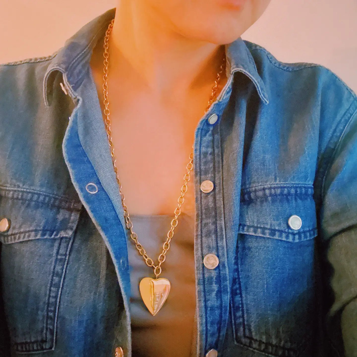 Lovely Big Heart Necklace