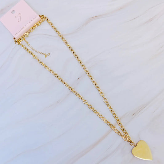Lovely Big Heart Necklace