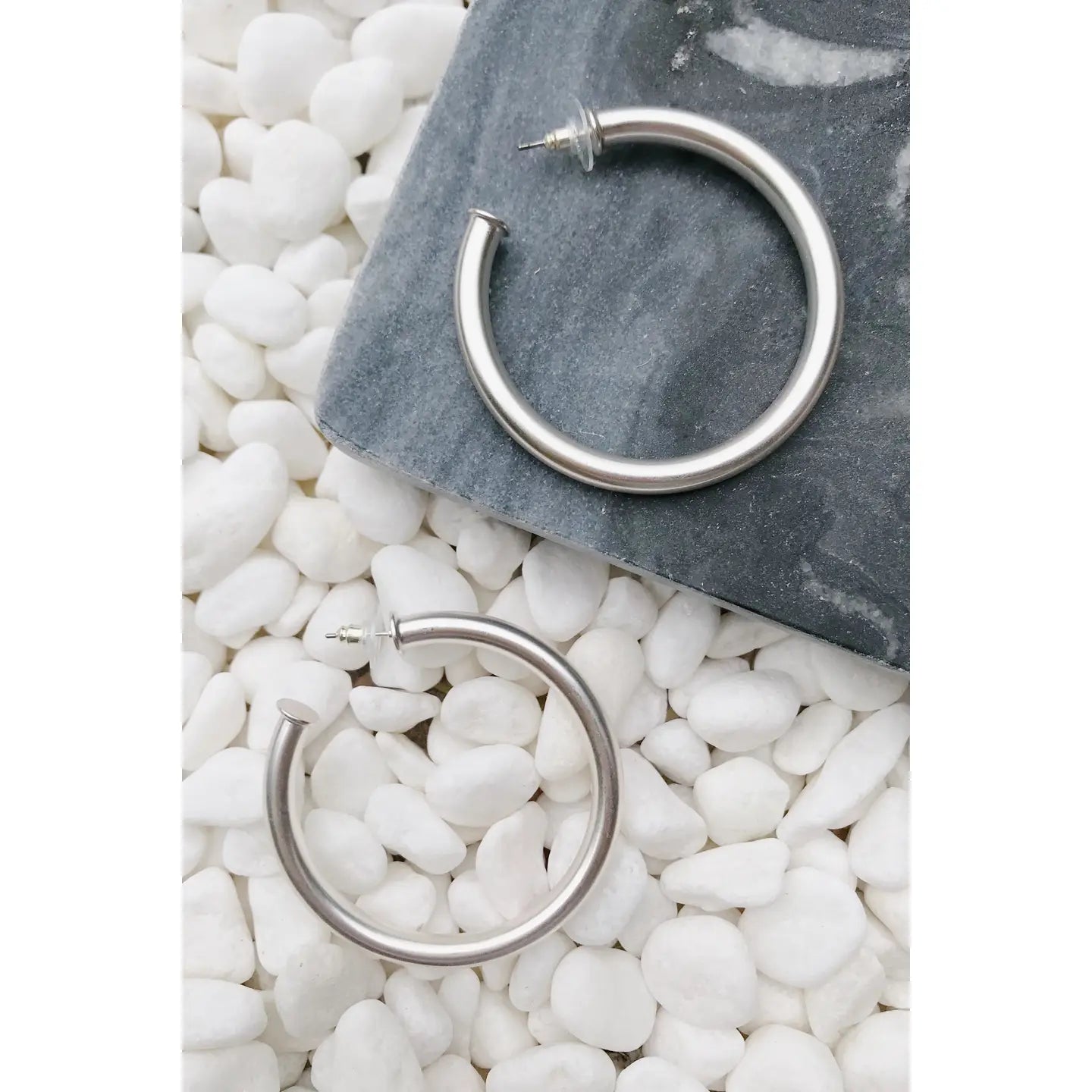 Upper Class Taste Hoops Silver Matte